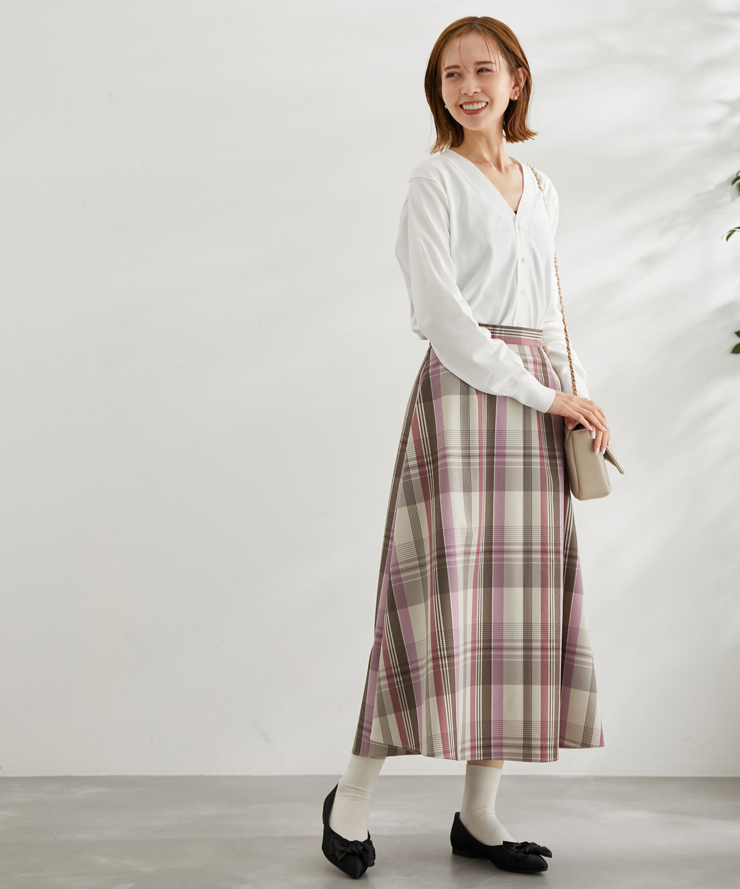 Rope&rsquo;Picnic「チェックボリュームスカート」|スカート|