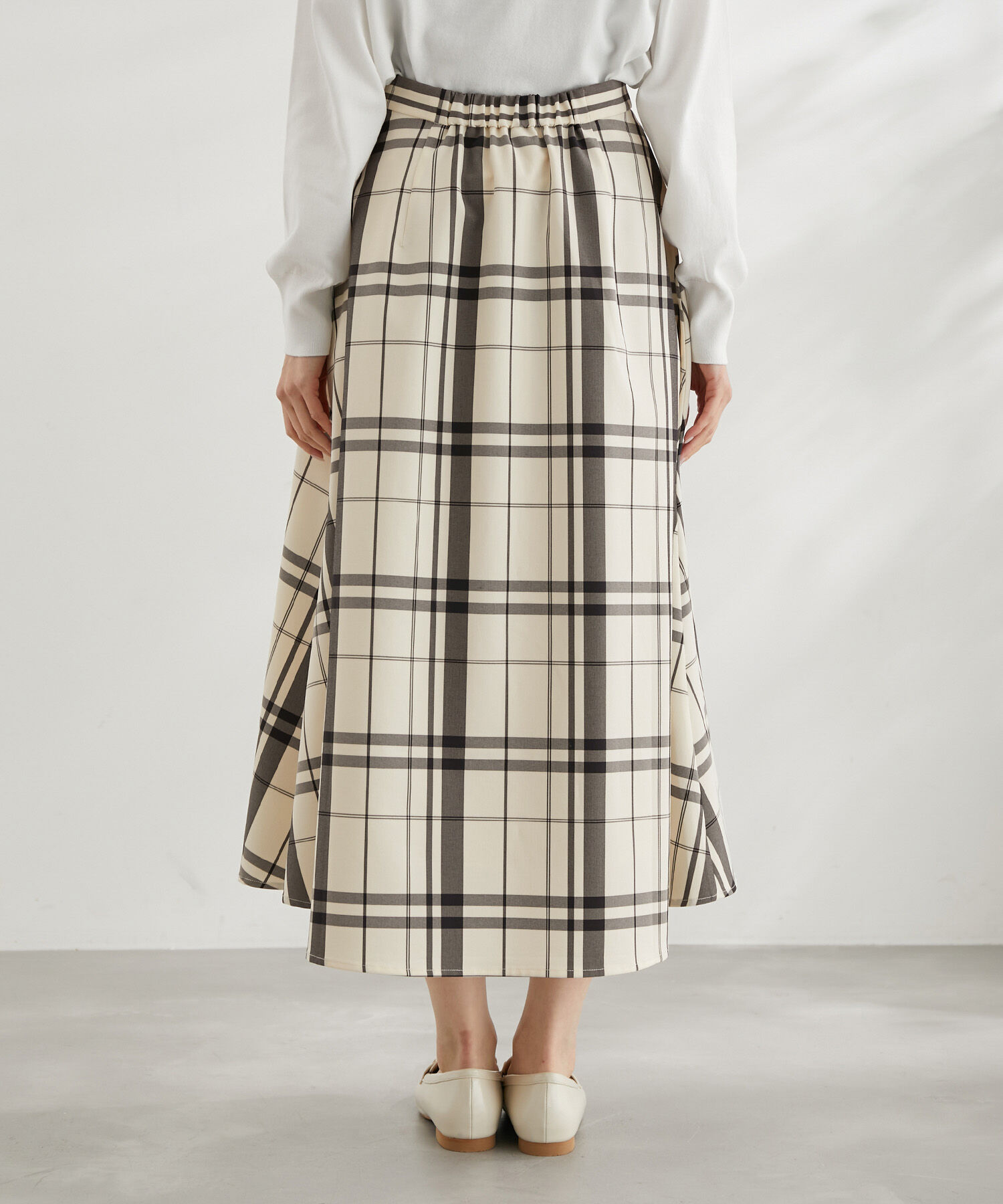 Rope&rsquo;Picnic「チェックボリュームスカート」|スカート|