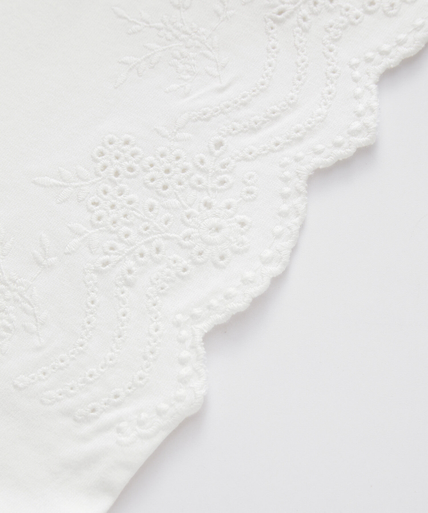 Rope&rsquo;Picnic「汗染み防止/オーガニックコットン袖カットワークレーストップス」|Tシャツ・カットソー|