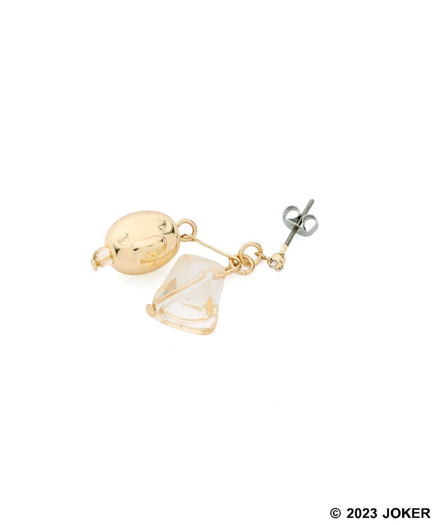 ROPE PICNIC PASSAGE「【Pingu &times; ROPE' PICNIC】ポーチ付きクリアカラーピングーフェイスピアス」|ピアス|