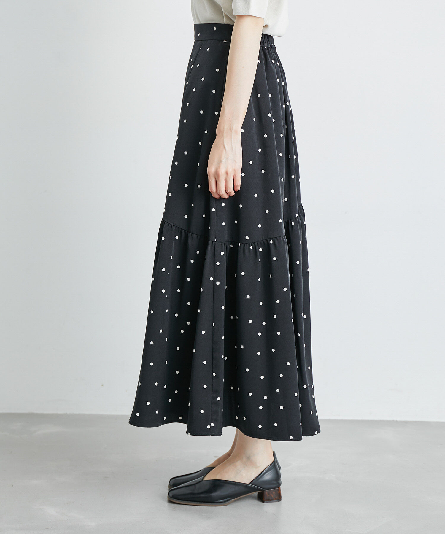 Rope&rsquo;Picnic「【一部店舗限定】アソート柄ティアードスカート」|スカート|