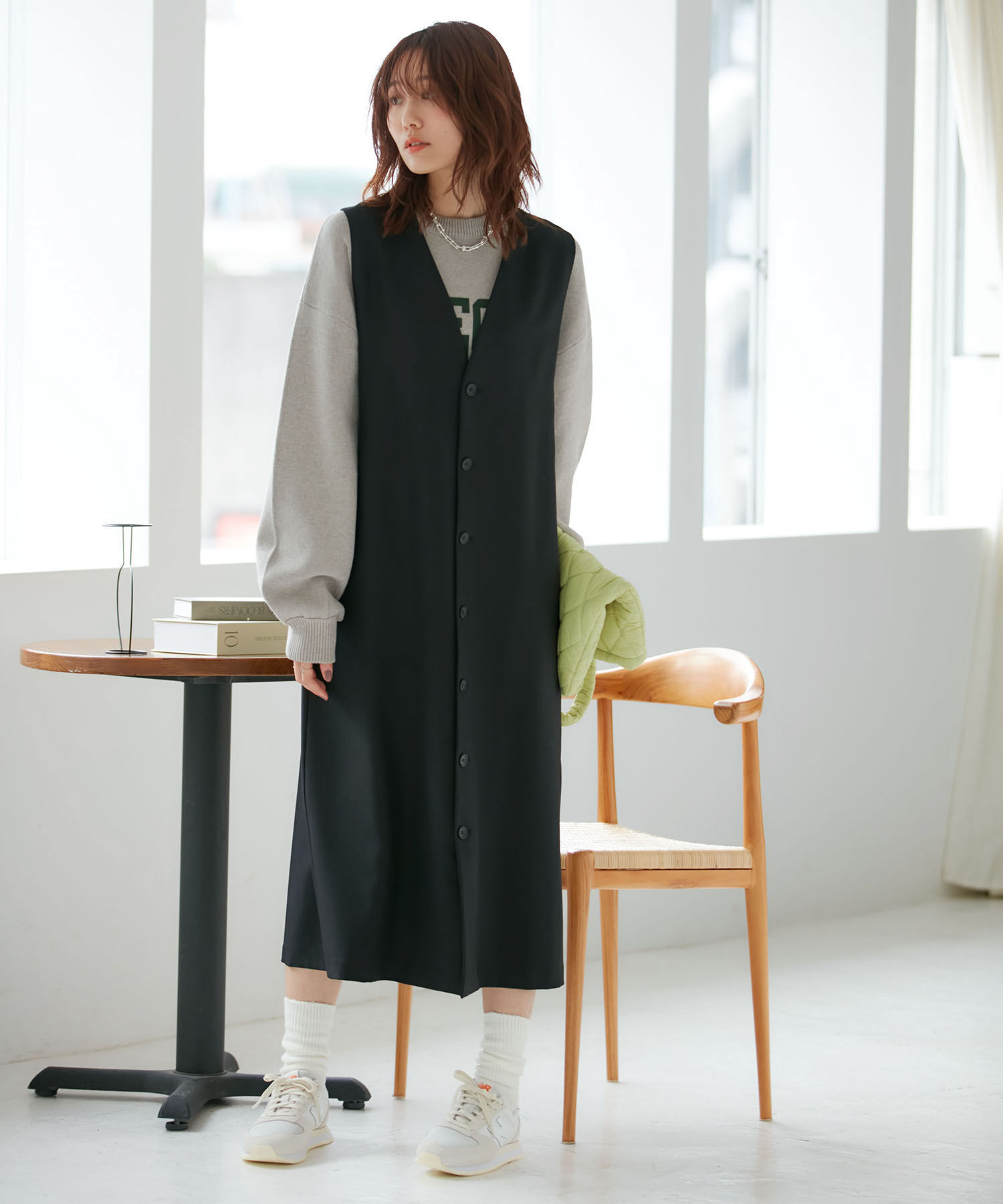 Rope&rsquo;Picnic「ジレジャンパースカート/2WAY・リンクコーデ」|ジャンパースカート|