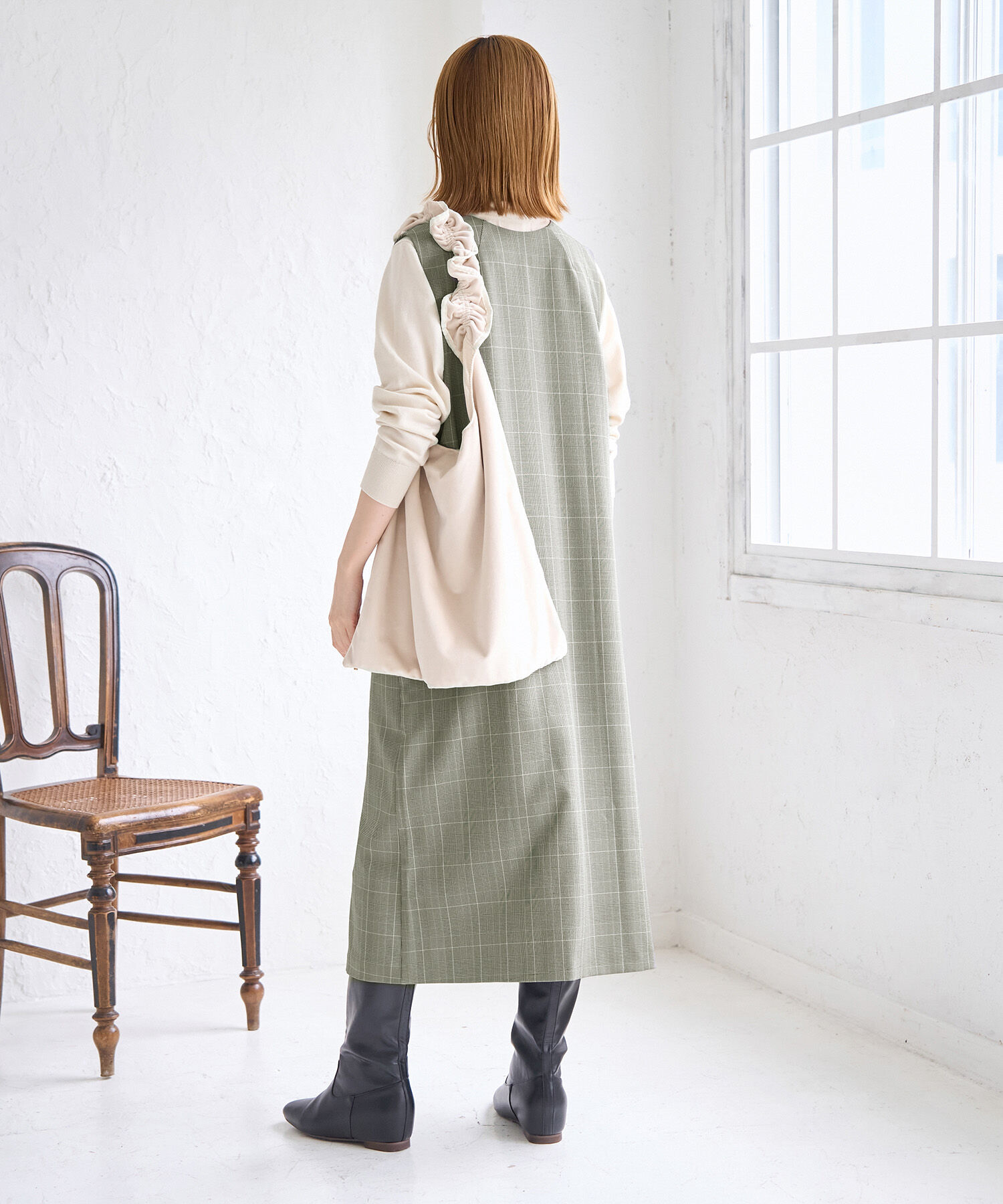 Rope&rsquo;Picnic「ジレジャンパースカート/2WAY・リンクコーデ」|ジャンパースカート|