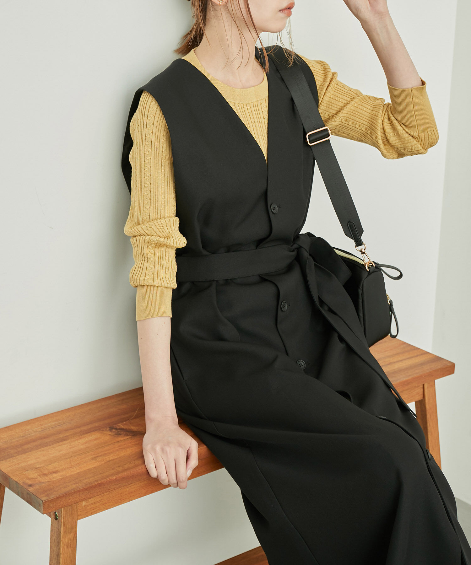 Rope&rsquo;Picnic「ジレジャンパースカート/2WAY・リンクコーデ」|ジャンパースカート|