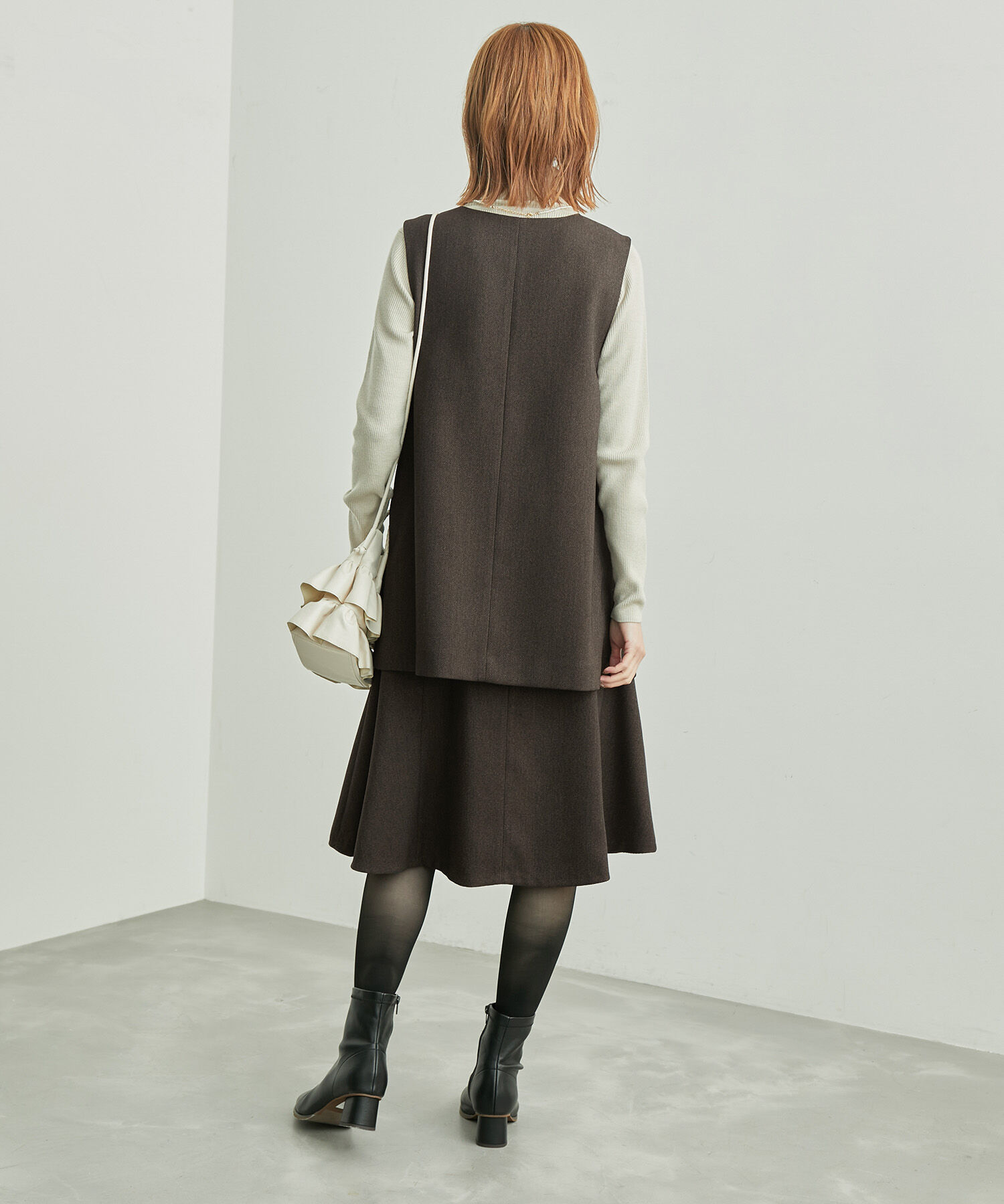 Rope&rsquo;Picnic「セットアップ対応/スリートーンツイードベスト」|ベスト・ジレ|