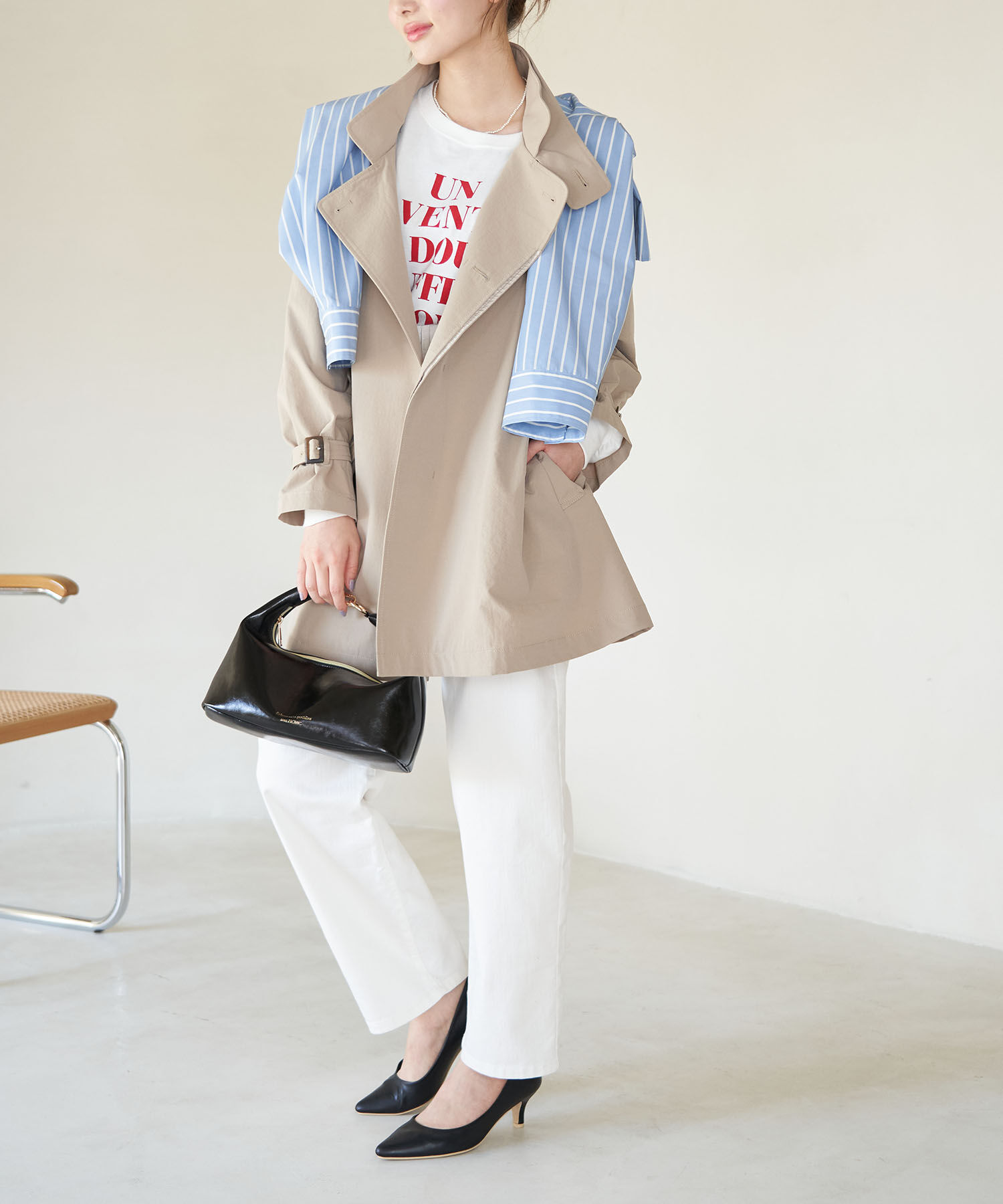 ROPE PICNIC PASSAGE「リンクルエナメルワイドワンショルダー＆クラッチバッグ」|ショルダー・メッセンジャー|