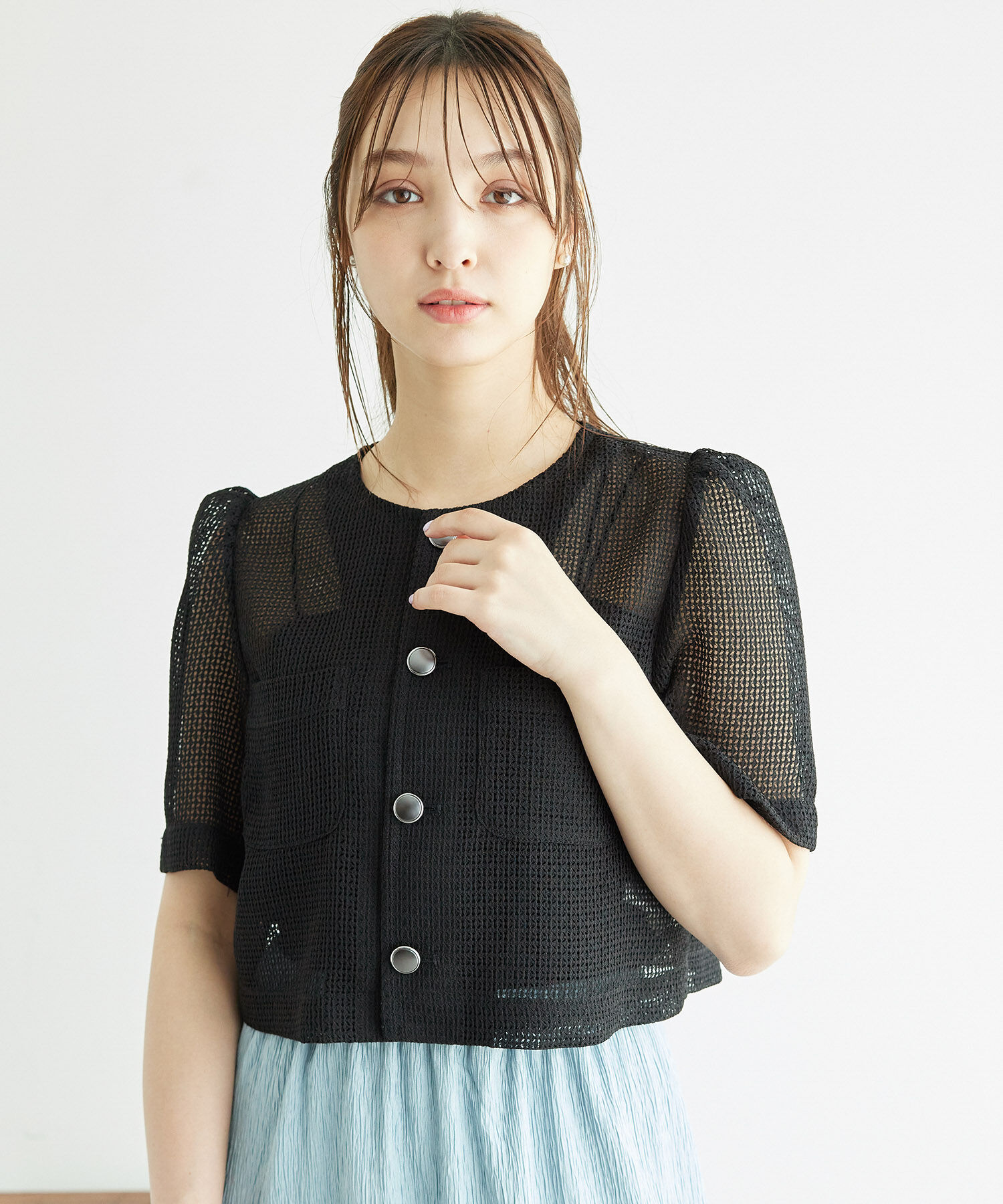 Rope&rsquo;Picnic「【ご好評につき追加生産】カーディジャケット」|ノーカラージャケット|