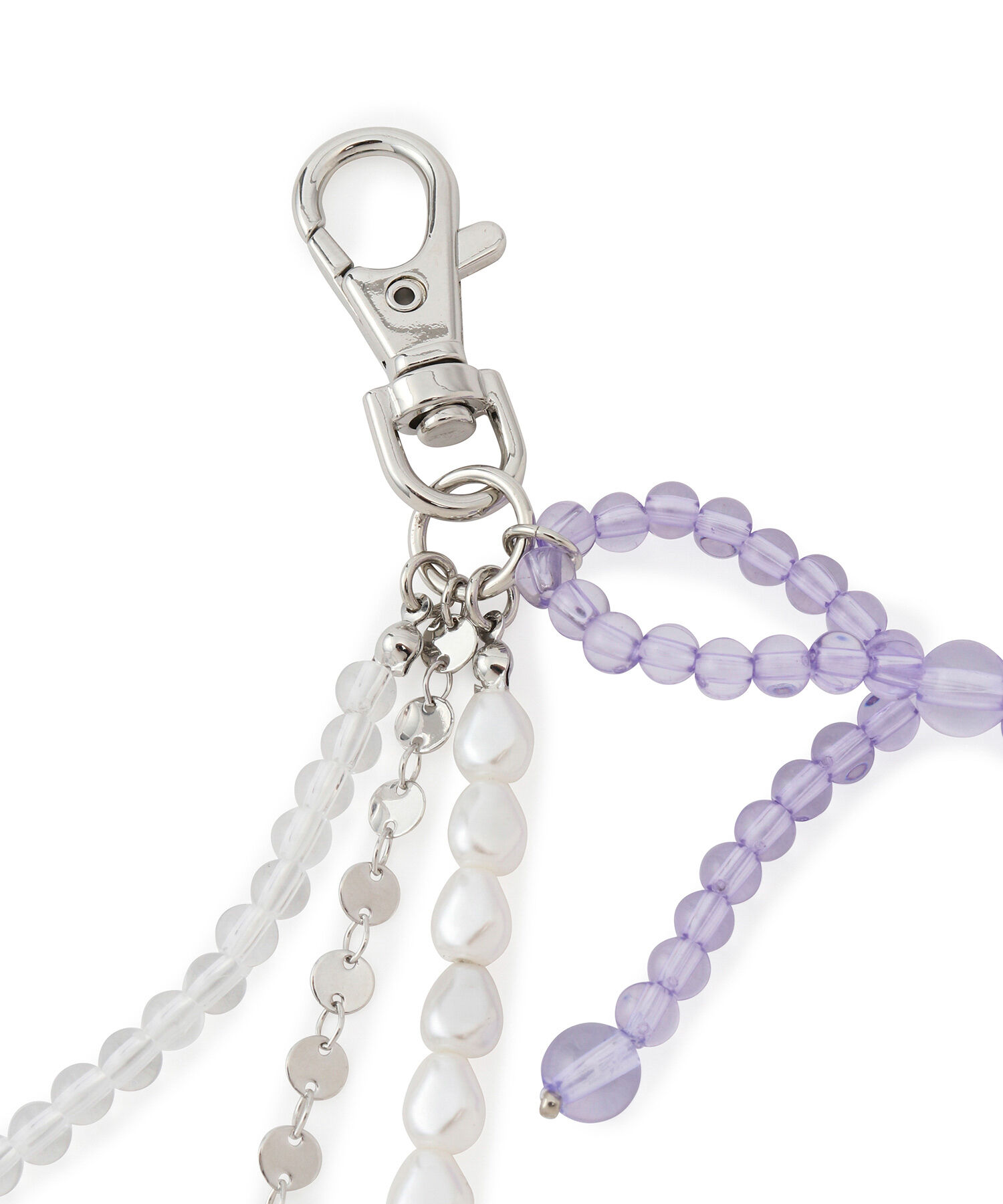 ROPE PICNIC PASSAGE「クリアカラーリボンキーホルダー」|キーケース|