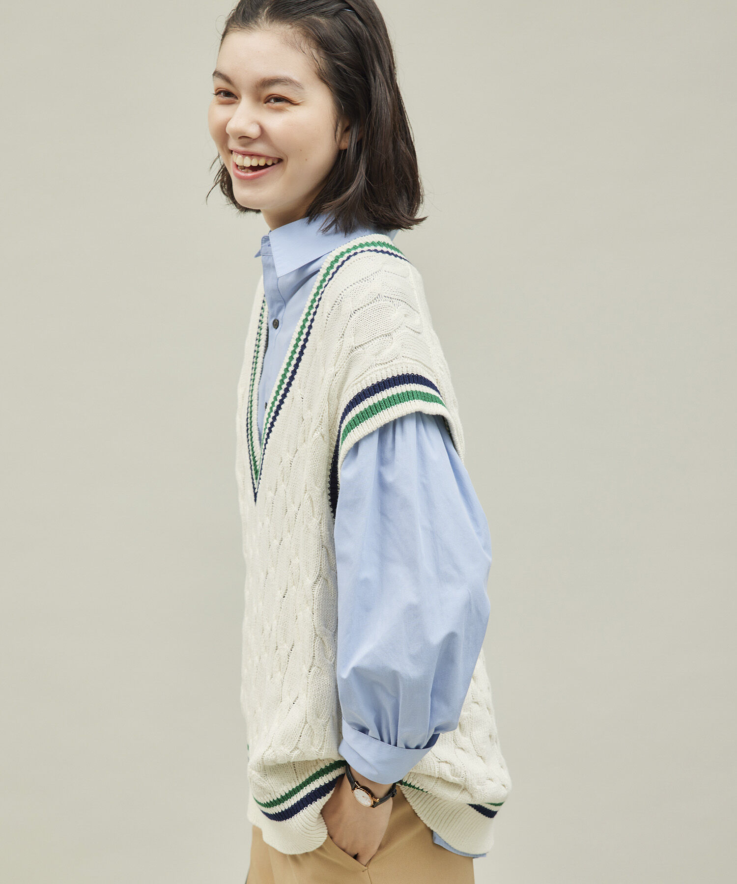 ROPE' PICNIC R「チルデンニットベスト」|ベスト・ジレ|