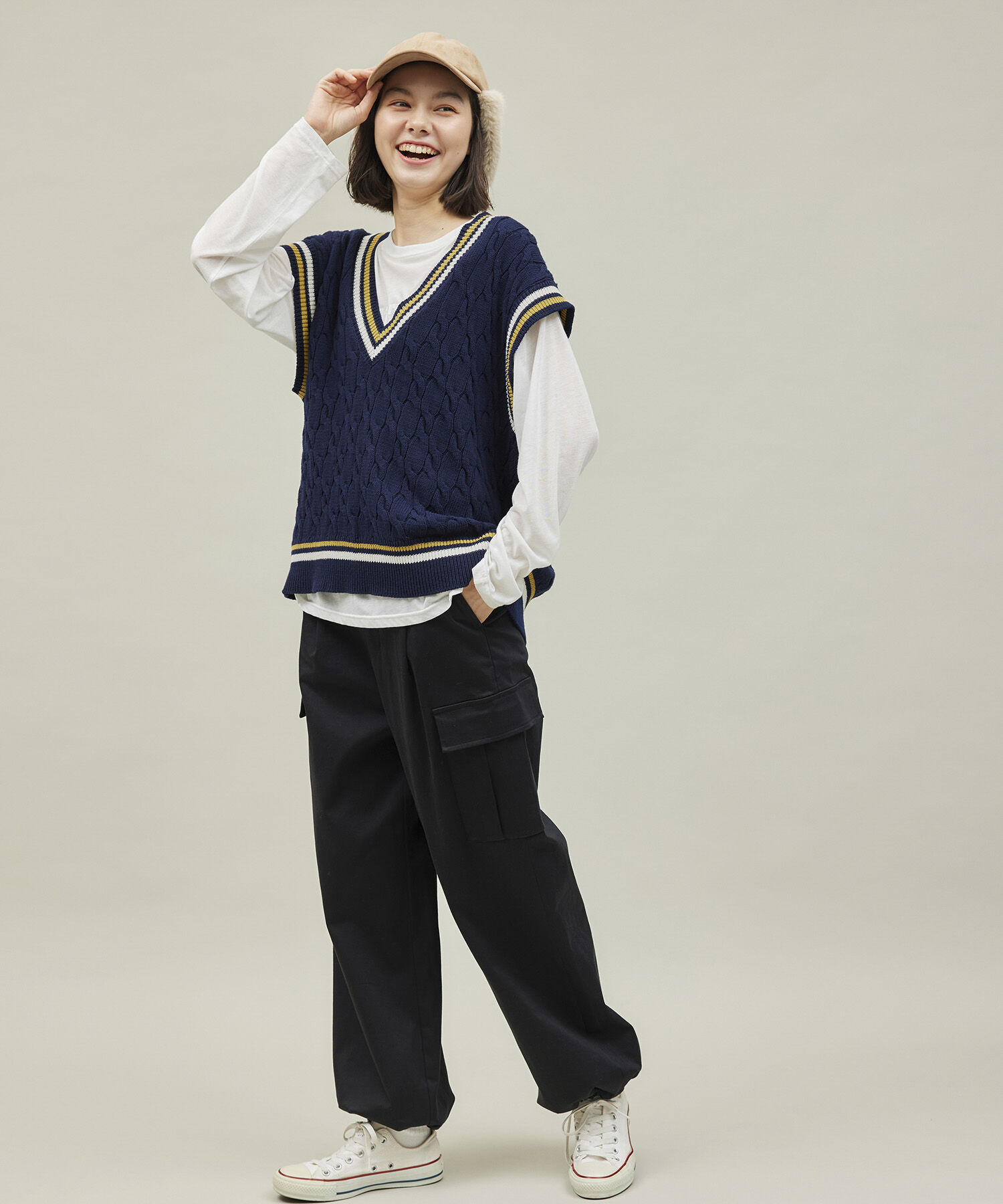 ROPE' PICNIC R「チルデンニットベスト」|ベスト・ジレ|