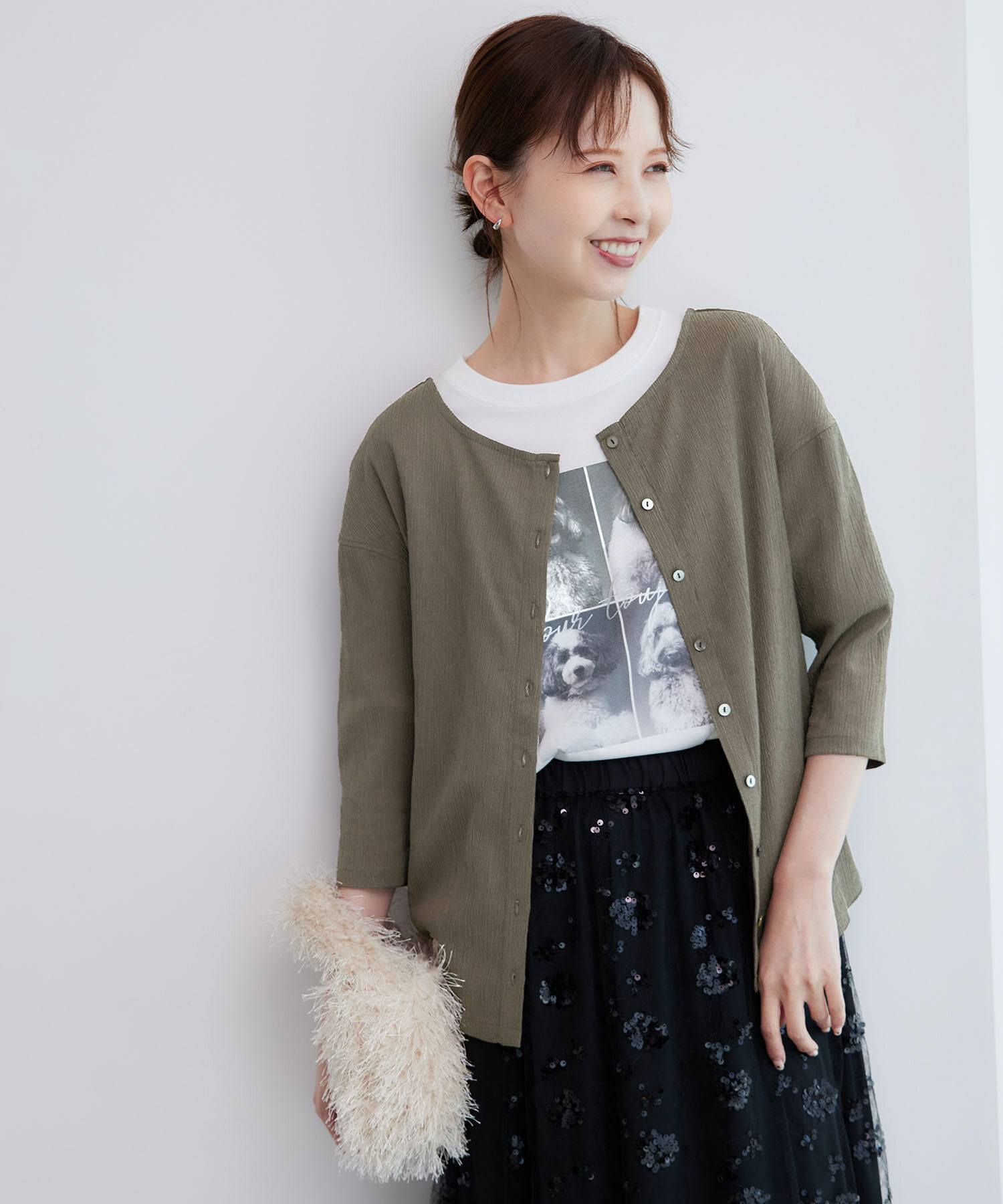 Rope&rsquo;Picnic「2WAY/シアー楊柳カーディガンプルオーバー」|カーディガン|