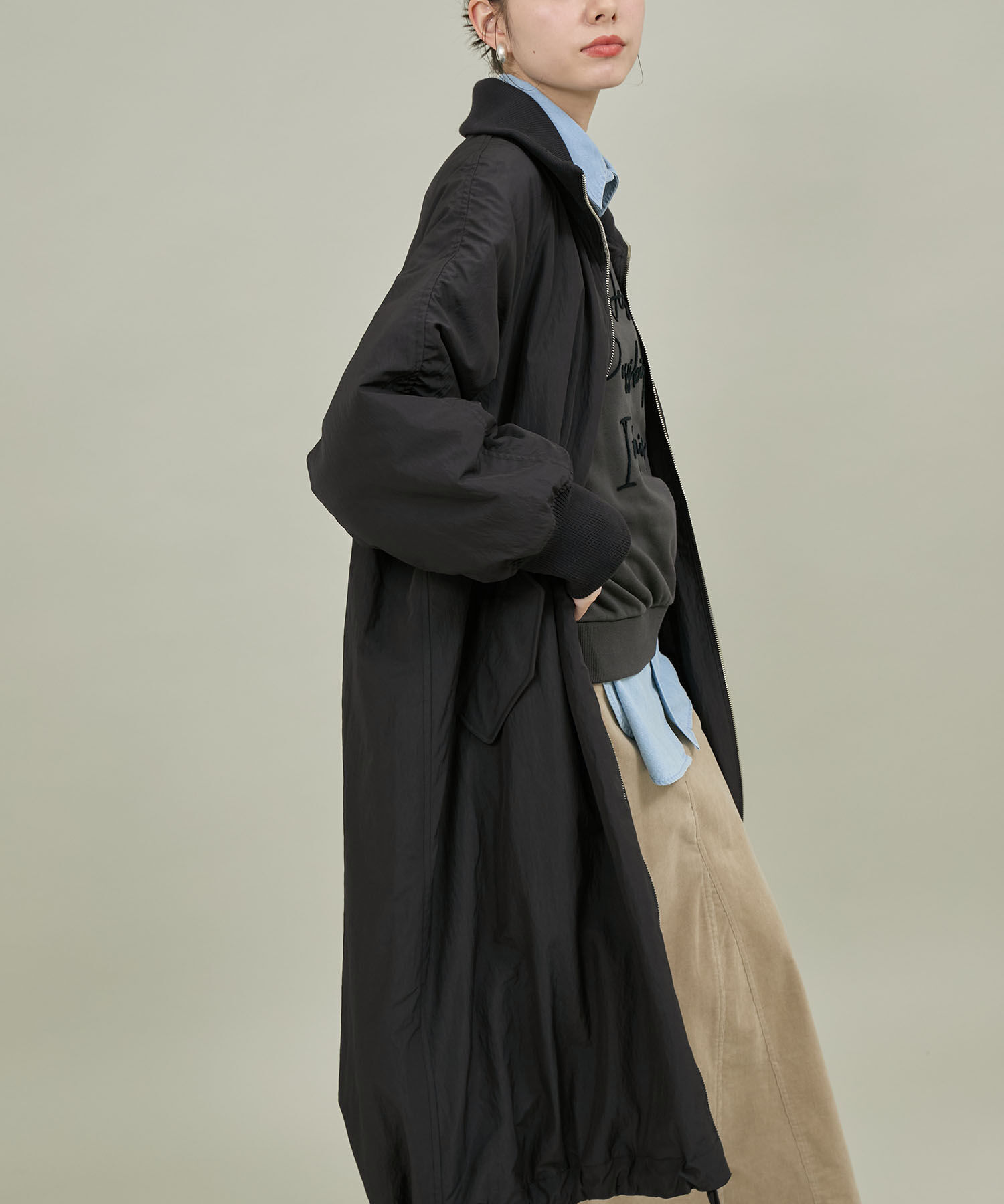 ROPE' PICNIC R「撥水・花粉ガード/中わたスタンドカラーコート」|その他|