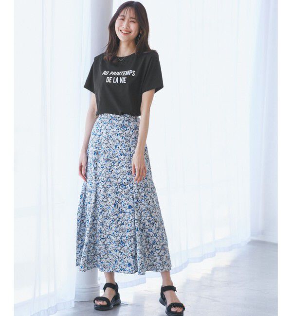 Rope&rsquo;Picnic「【UVカット・洗濯機OK・接触冷感】RENUロゴTシャツ」|Tシャツ・カットソー|