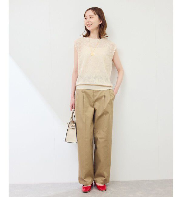 Rope&rsquo;Picnic「レーシーフレンチサマーニット」|ニット・セーター|