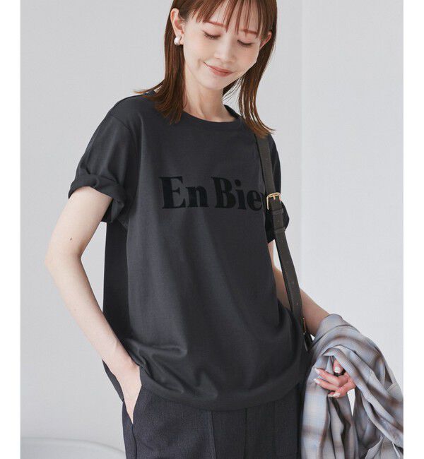 Rope&rsquo;Picnic「【UVカット・接触冷感・汗染み加工】フロッキーロゴTシャツ」|Tシャツ・カットソー|