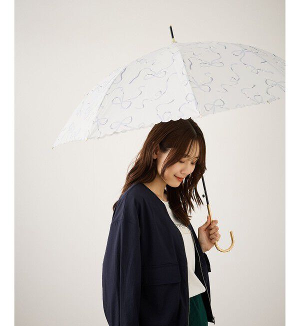 ROPE PICNIC PASSAGE「【Wpc.】【晴雨兼用】ハートリボン長傘」|傘|