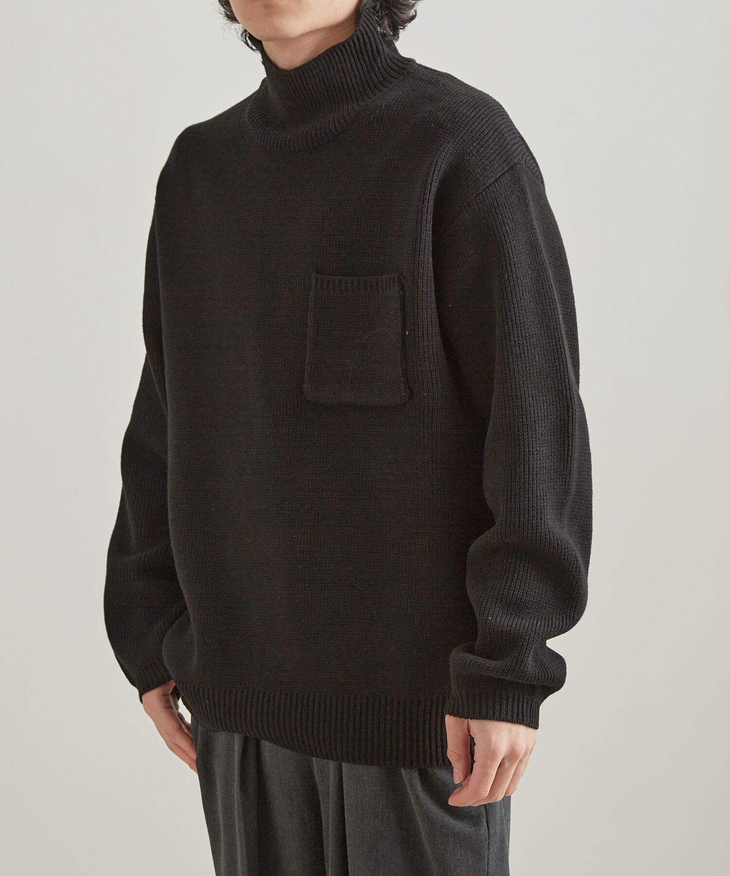 ADAM ET ROPE'「アンチピリング タートルニット プルオーバー / 毛玉防止」|ニット・セーター|