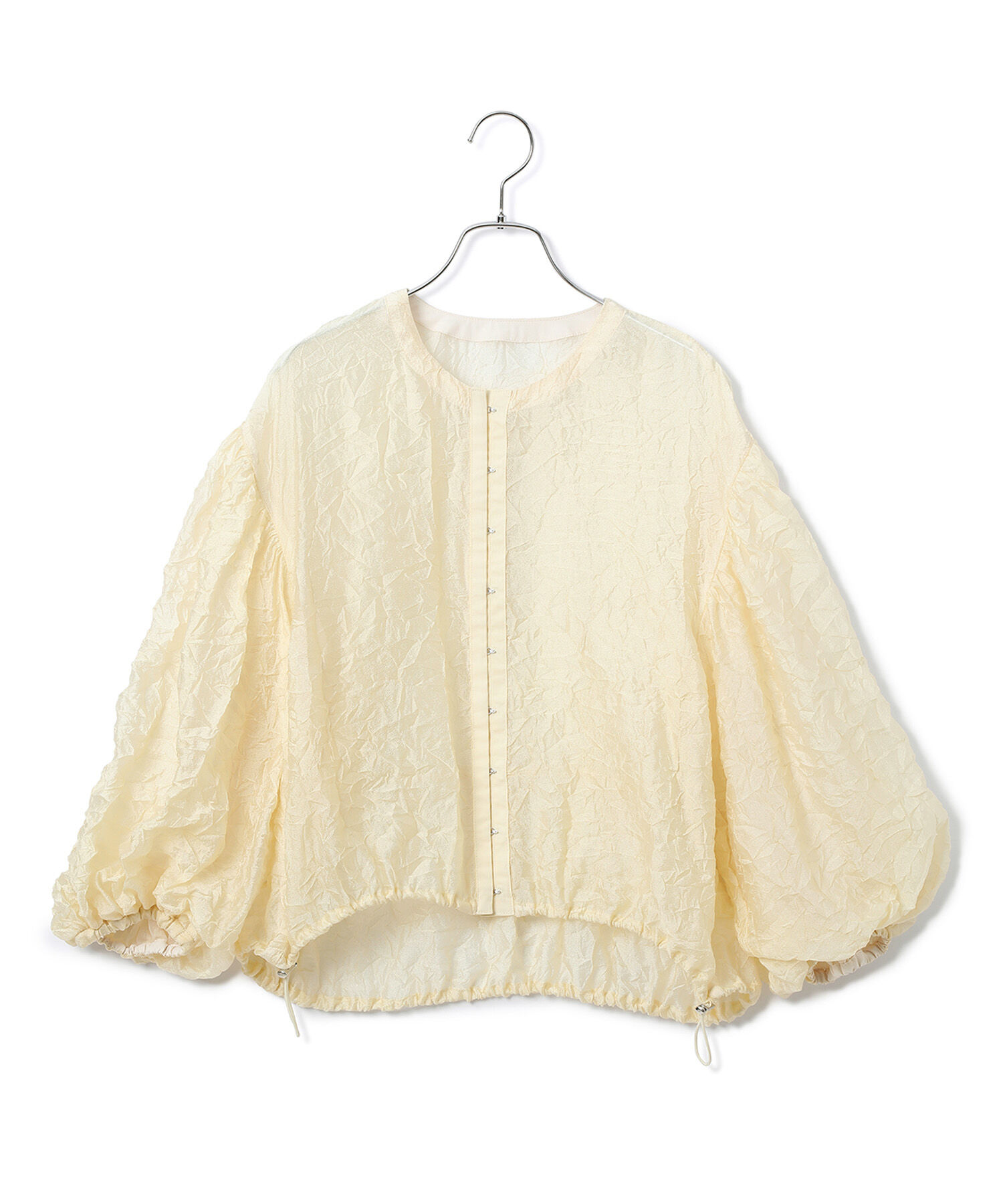 ADAM ET ROPE'「シアーホックブラウス」|シャツ・ブラウス|