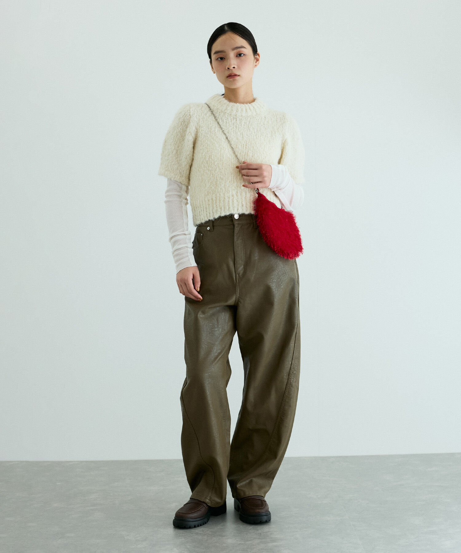 ADAM ET ROPE'「【サステナブル】フリンジミニチェーンバッグ」|ショルダー・メッセンジャー|