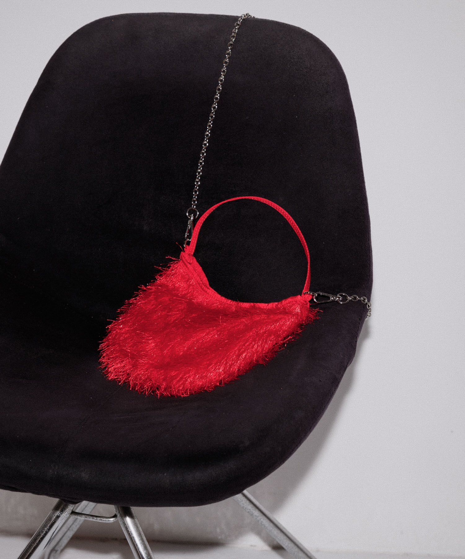 ADAM ET ROPE'「【サステナブル】フリンジミニチェーンバッグ」|ショルダー・メッセンジャー|レッド(60)