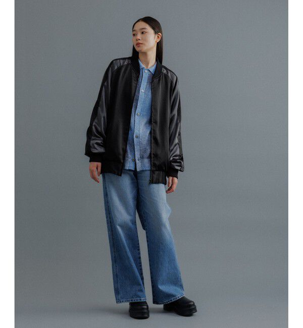 ADAM ET ROPE'「【WEB限定】スカジャン "EUPHORIA" 刺繍 ジャケット / ジップブルゾン / ロングシーズン着用可」|その他|