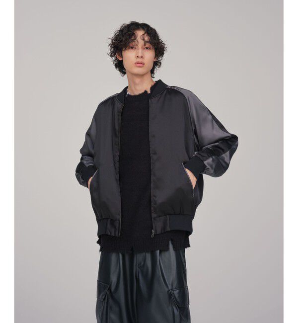 ADAM ET ROPE'「【WEB限定】スカジャン "EUPHORIA" 刺繍 ジャケット / ジップブルゾン / ロングシーズン着用可」|その他|