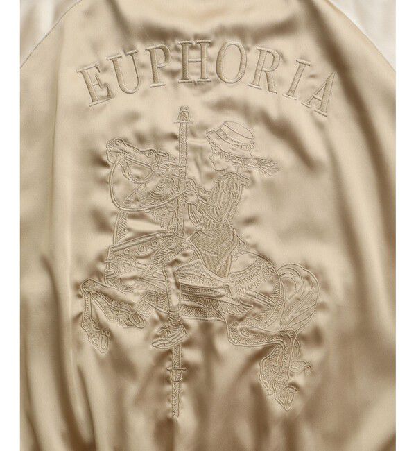 ADAM ET ROPE'「【WEB限定】スカジャン "EUPHORIA" 刺繍 ジャケット / ジップブルゾン / ロングシーズン着用可」|その他|