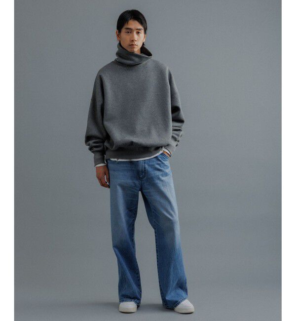 ADAM ET ROPE'「【WEB限定】ボリュームスリーブ 裏起毛 スウェット オフタートルネック / ユニセックス」|スウェット・ジャージ|