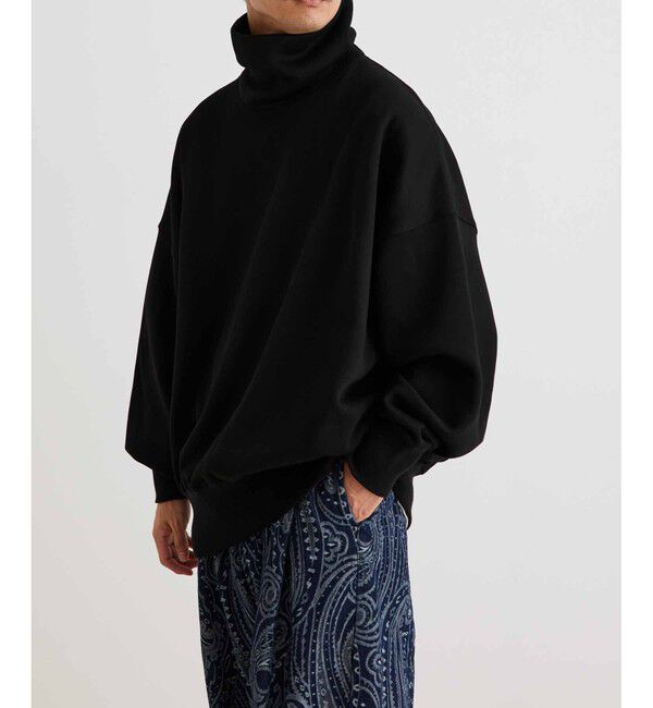 ADAM ET ROPE'「【WEB限定】ボリュームスリーブ 裏起毛 スウェット オフタートルネック / ユニセックス」|スウェット・ジャージ|