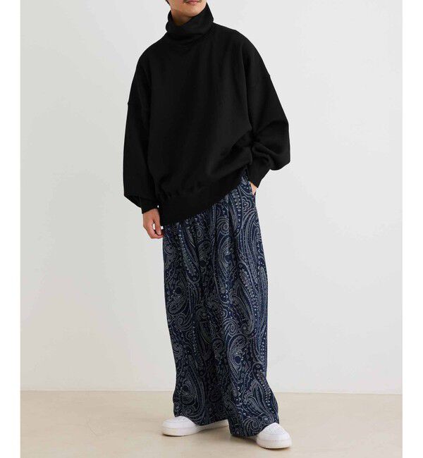 ADAM ET ROPE'「【WEB限定】ボリュームスリーブ 裏起毛 スウェット オフタートルネック / ユニセックス」|スウェット・ジャージ|