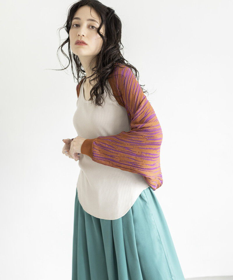  「2WAYジャガードニットプルオーバー」|ニット・セーター|