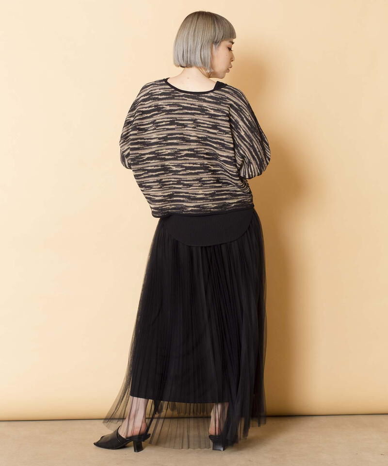  「2WAYジャガードニットプルオーバー」|ニット・セーター|