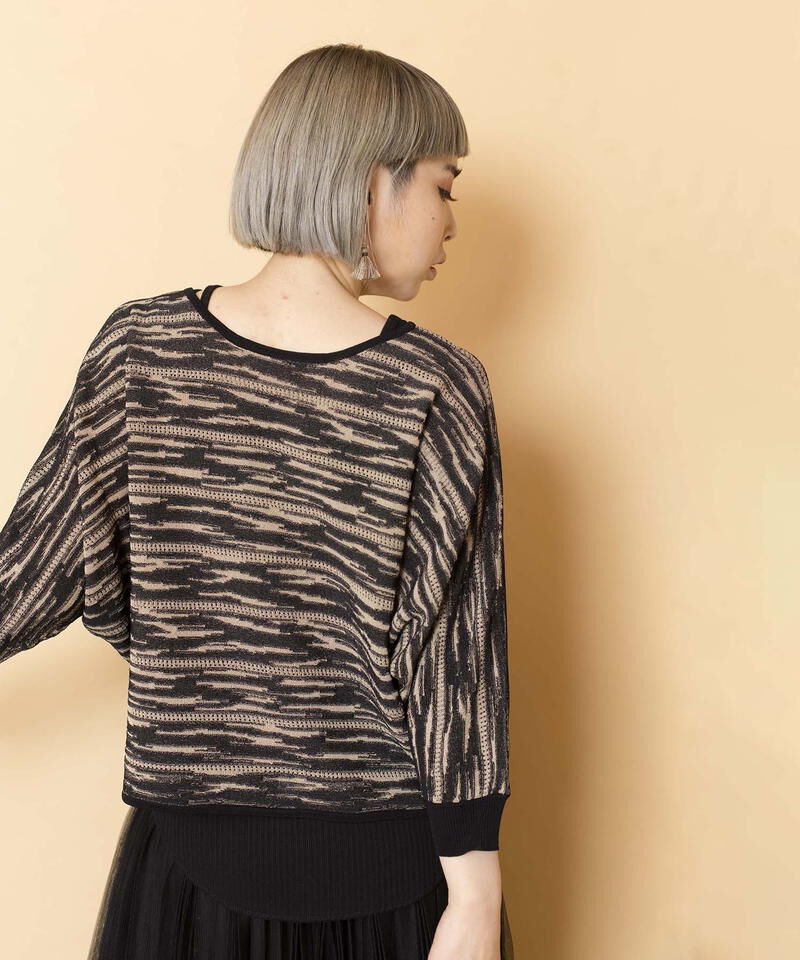  「2WAYジャガードニットプルオーバー」|ニット・セーター|