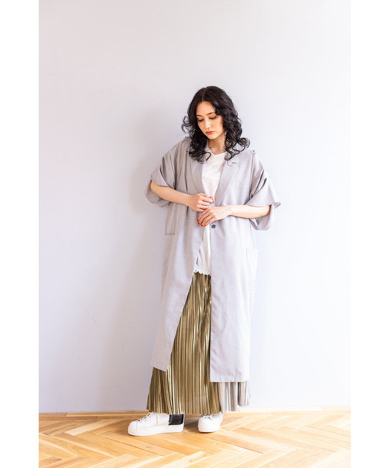  「切替ランダムプリーツスカート」|スカート|