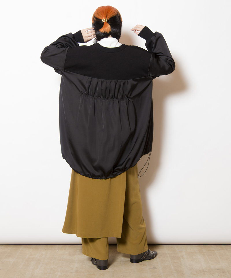  「バックロングジップニットカーディガン」|ニット・セーター|