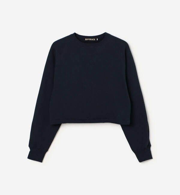 「HAVERSACK | クルーネック ショートスウェット WOMEN」|スウェット・ジャージ|
