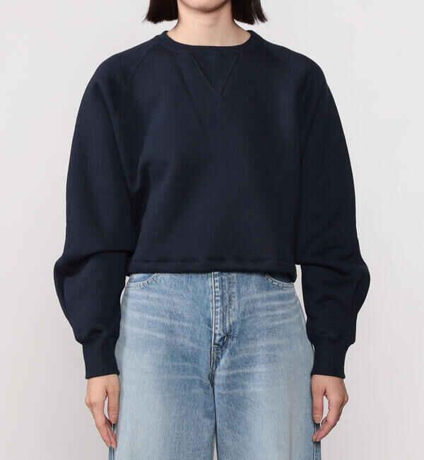  「HAVERSACK | クルーネック ショートスウェット WOMEN」|スウェット・ジャージ|