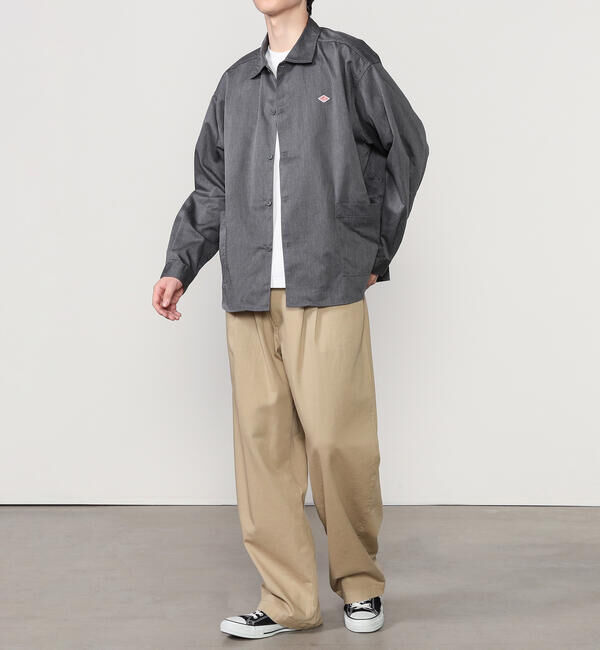 DANTON「DANTON |  長袖シャツジャケット MEN」|シャツ・ブラウス|