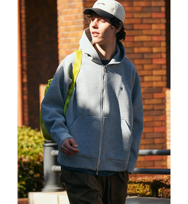 GYMPHLEX「Gymphlex | ダンボールニット ジップフードジャケット MEN」|パーカー|