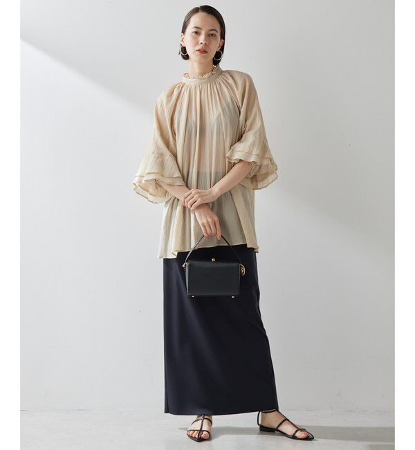  「ジャージーIラインロングスカート」|スカート|