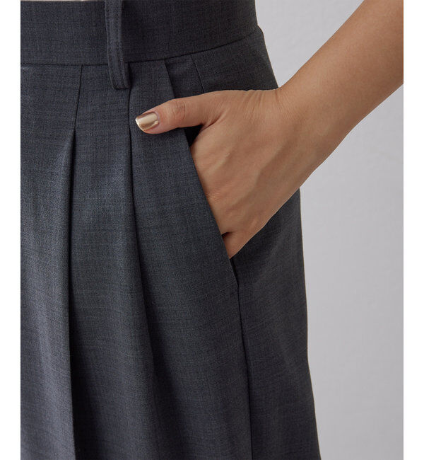  「ワイドタックパンツ」|チノ|