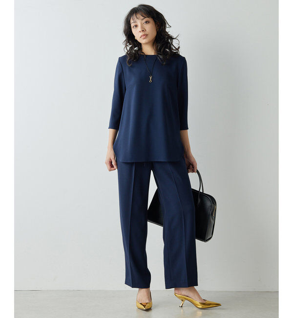  「バックサテンイージーパンツ」|チノ|