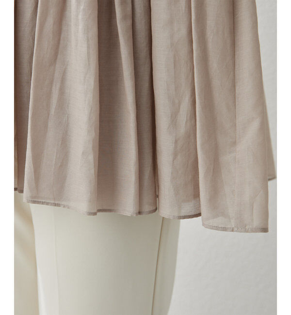  「シルクローンギャザーブラウス」|シャツ・ブラウス|