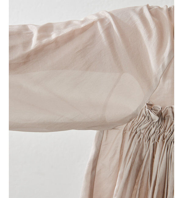  「シルクローンギャザーブラウス」|シャツ・ブラウス|