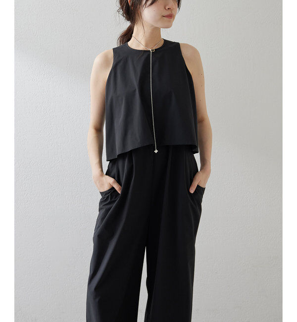  「【THE PAUSE】タフタコンビネゾン」|ワンピース|ブラック