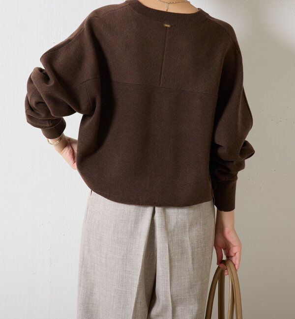  「ジップスウェットライクニット」|ニット・セーター|