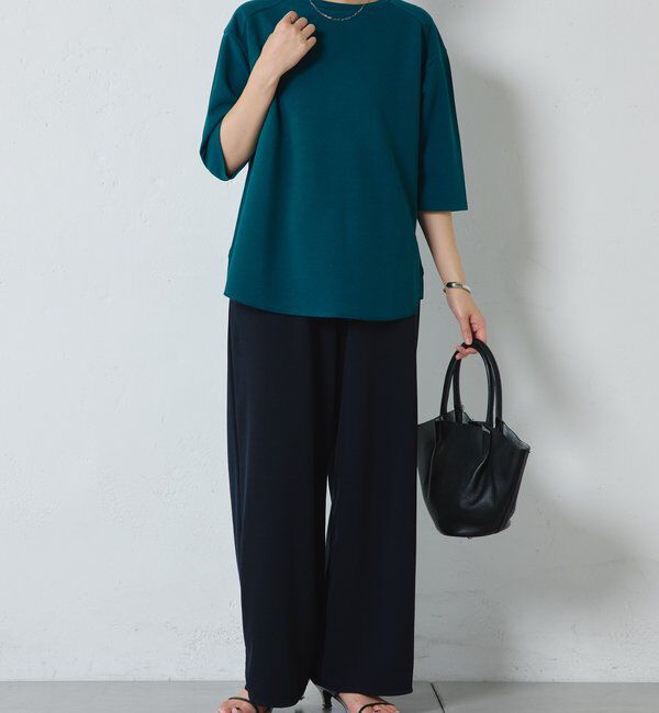  「ハーフスリーブジョーゼット半袖T」|Tシャツ・カットソー|