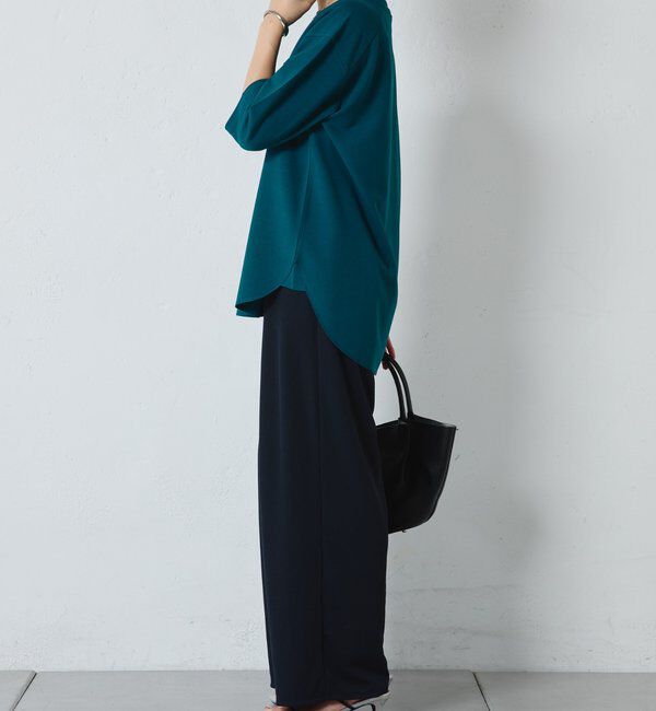  「ハーフスリーブジョーゼット半袖T」|Tシャツ・カットソー|