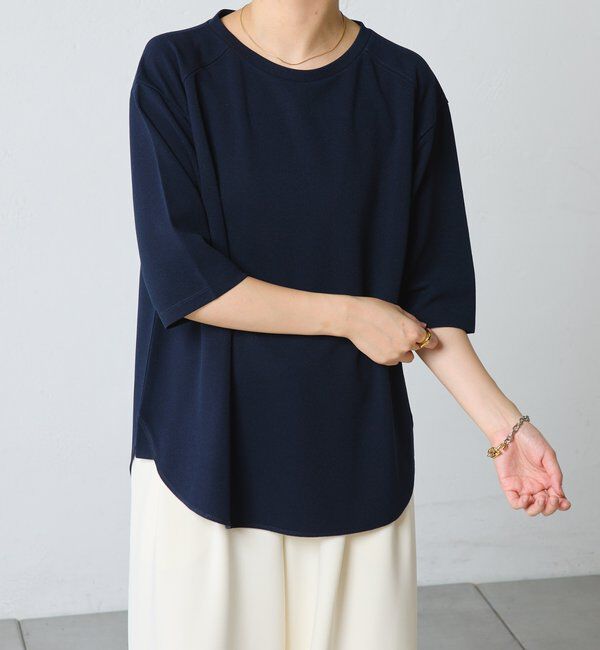  「ハーフスリーブジョーゼット半袖T」|Tシャツ・カットソー|