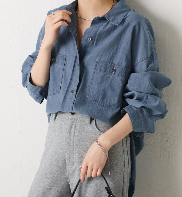  「シアーデニムシャツ」|シャツ・ブラウス|